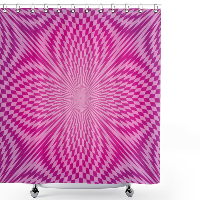 Personality  Geometric Abstract Background Shower Curtains