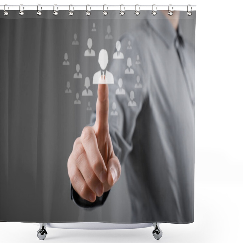 Personality  Human Resources And CRM Shower Curtains