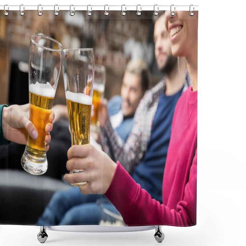 Personality  Friends Drinking Beer Shower Curtains