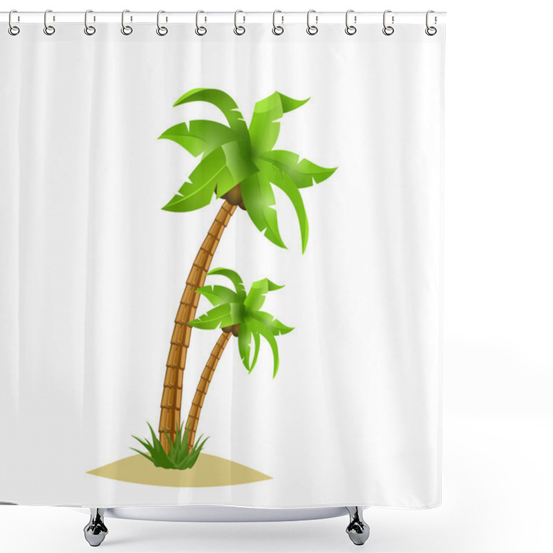 Personality  Palm Tree Shower Curtains