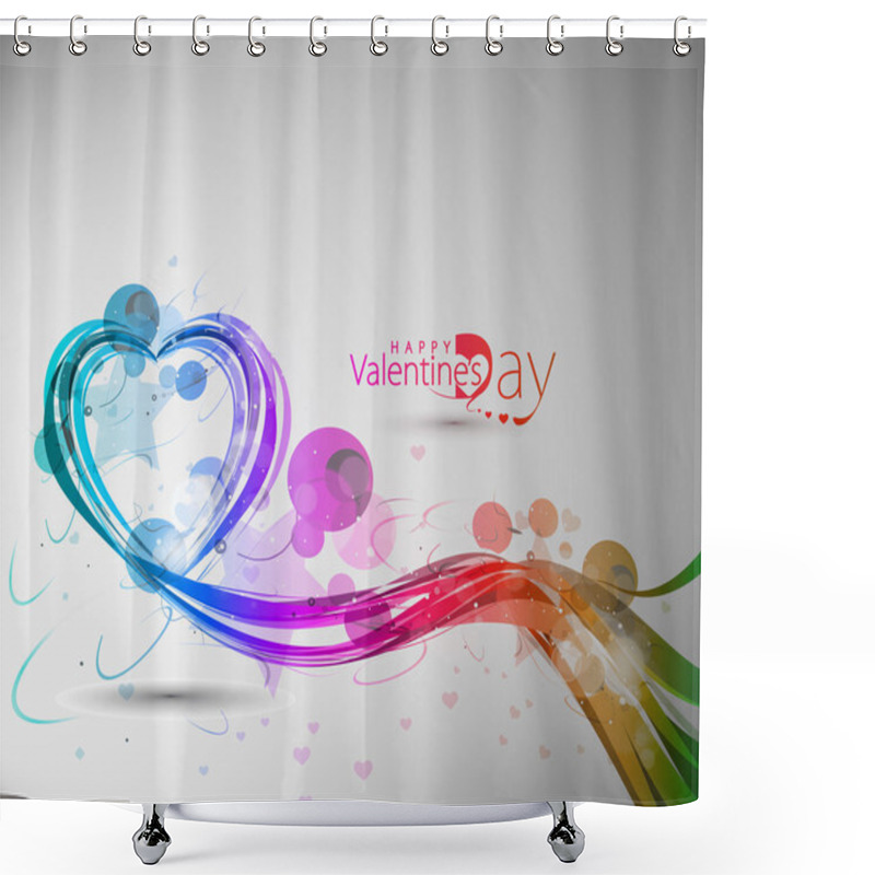 Personality  Valentines Day Background Shower Curtains