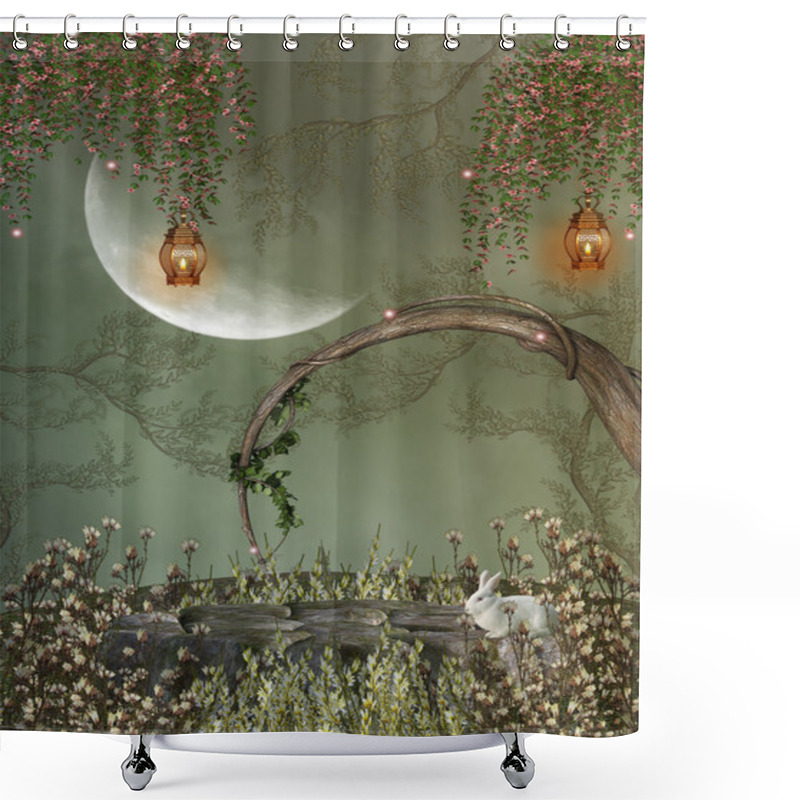 Personality  Fantasy Landscape Shower Curtains