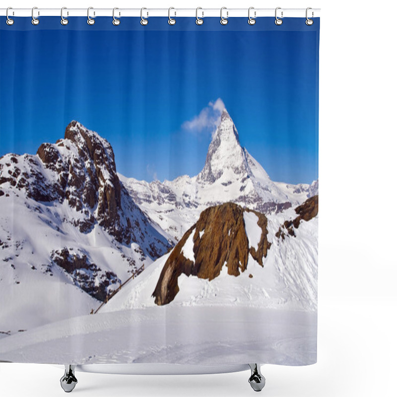 Personality  Matterhorn Peak Alp Switzerland Shower Curtains