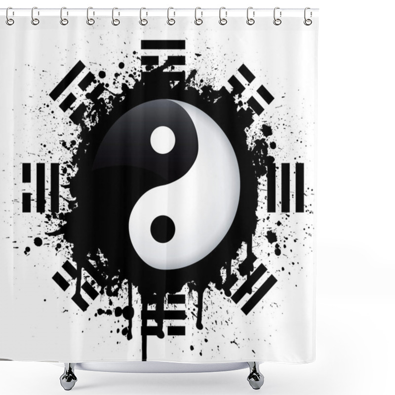 Personality  Yin Yang Shower Curtains