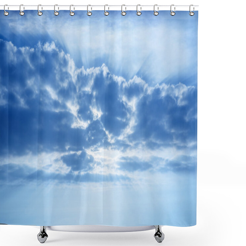 Personality  Beautiful Cumulonimbus Clouds Shower Curtains