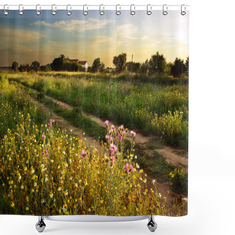 Personality  Countryside Landscape Shower Curtains