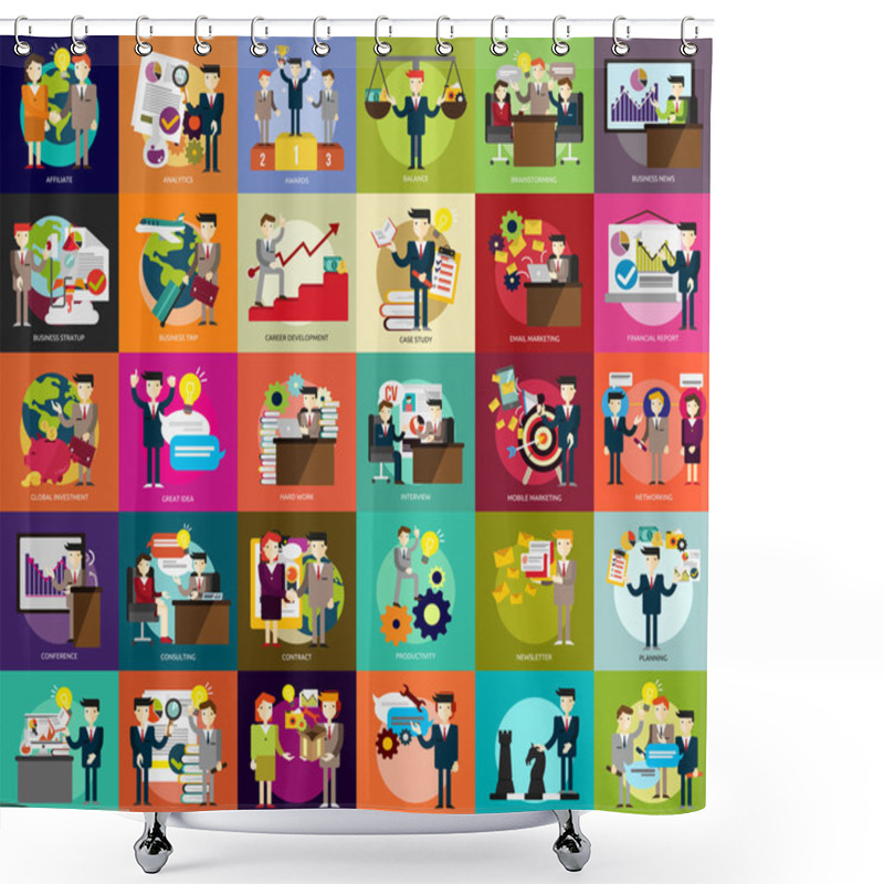 Personality  People Business Shower Curtains