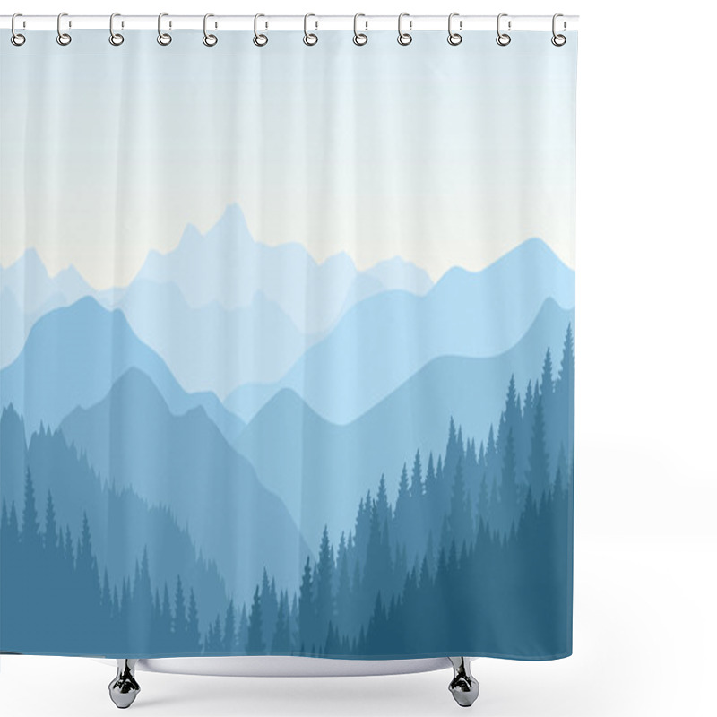 Personality  Beautiful Morning In The Blue Mountains. Shower Curtains