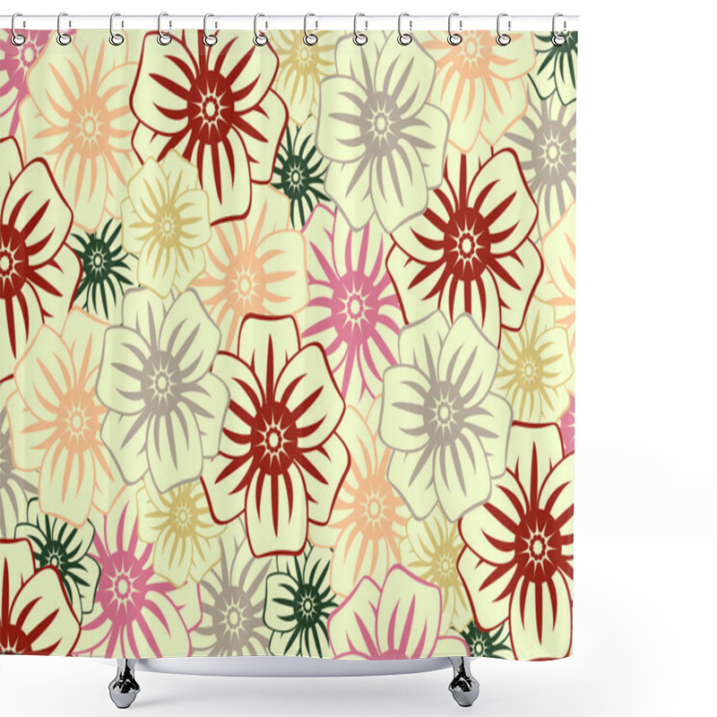 Personality  Floral Pattern Shower Curtains