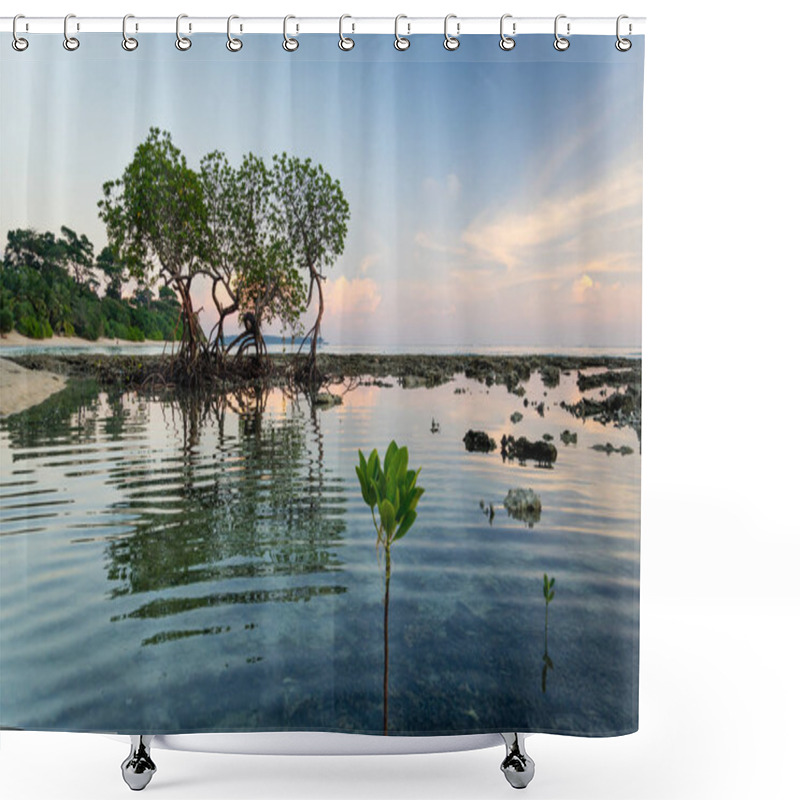 Personality  Pristine Beach On Havelock Island Shower Curtains