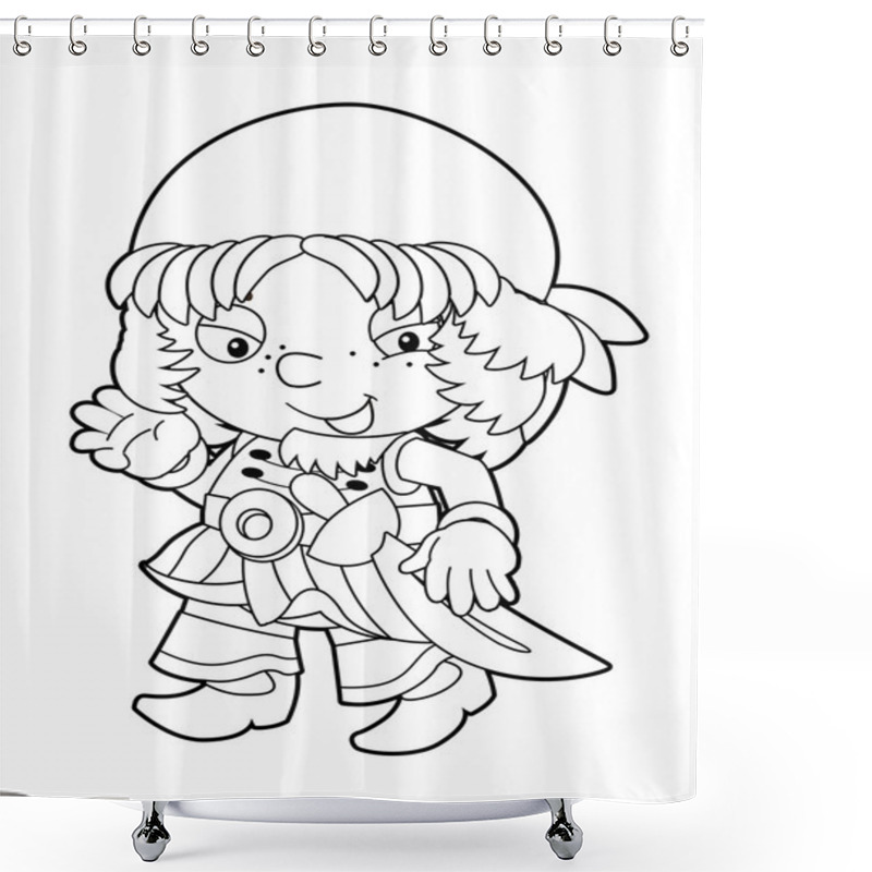 Personality  Pirate Shower Curtains