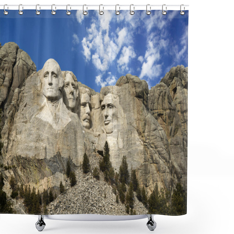 Personality  Mount Rushmore. Shower Curtains