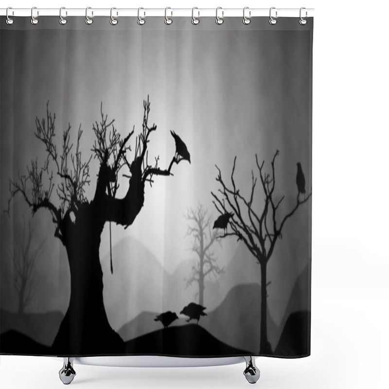 Personality  Gloomy Landscape Dying Earth Shower Curtains