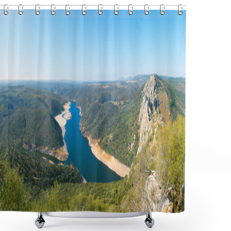 Personality  Panoramic Of Monfrague Park Shower Curtains