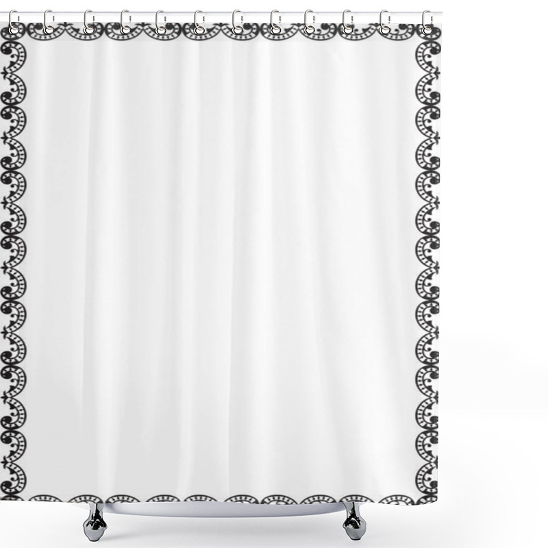 Personality  Baroque Frame Shower Curtains