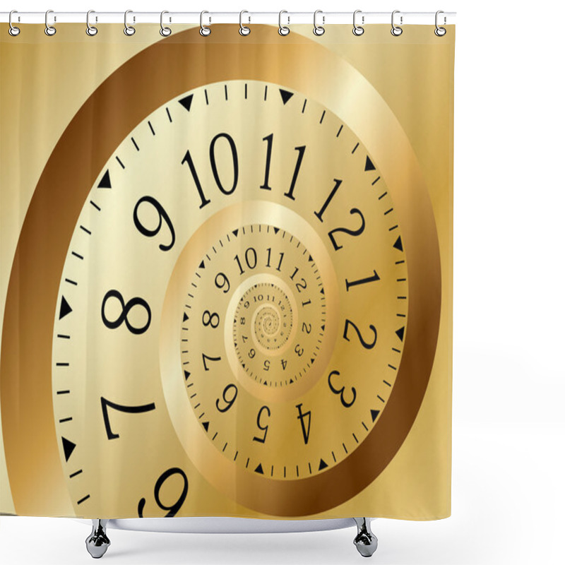 Personality  Infinity Time. Vector Illustration Shower Curtains