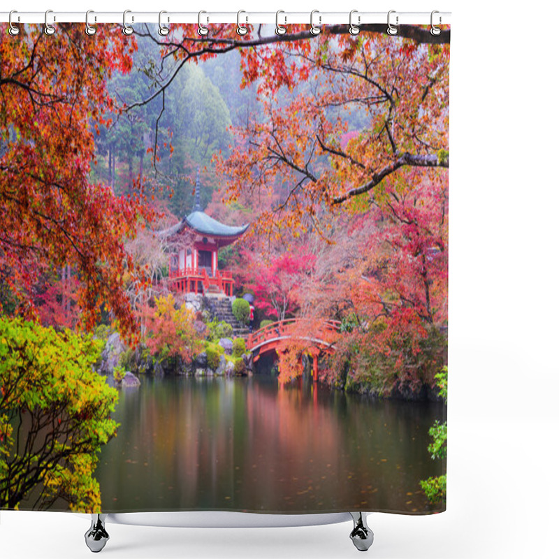 Personality  Kyoto Temple In Autumn Shower Curtains