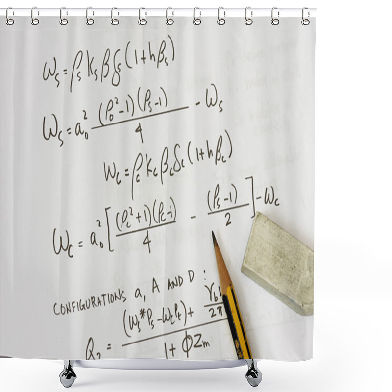 Personality  Equations From Asme Code Shower Curtains