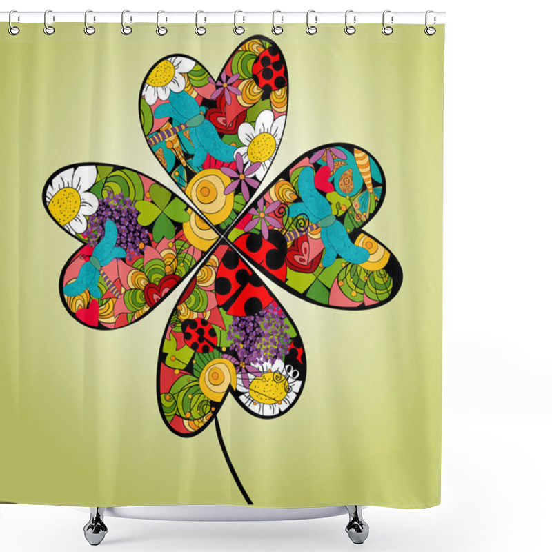 Personality  Spring Vibrant Flower Shower Curtains