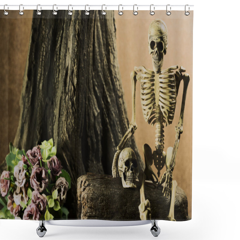 Personality  Still Life With Skull, Love Story Set Shower Curtains