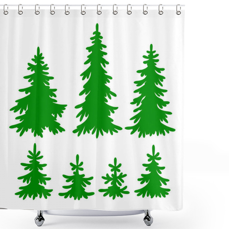 Personality  Fir-trees Shower Curtains