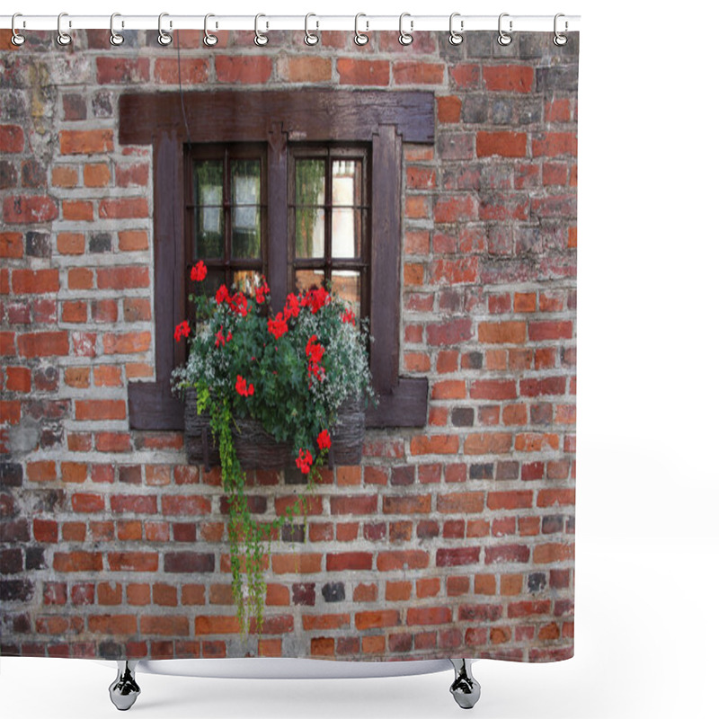 Personality  Small Window Of Old Medieval House. Shower Curtains