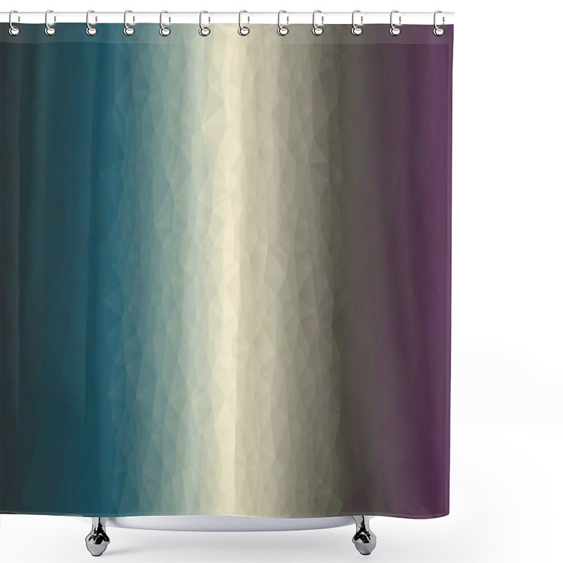 Personality  Abstract Geometric Background With Poly Pattern Shower Curtains