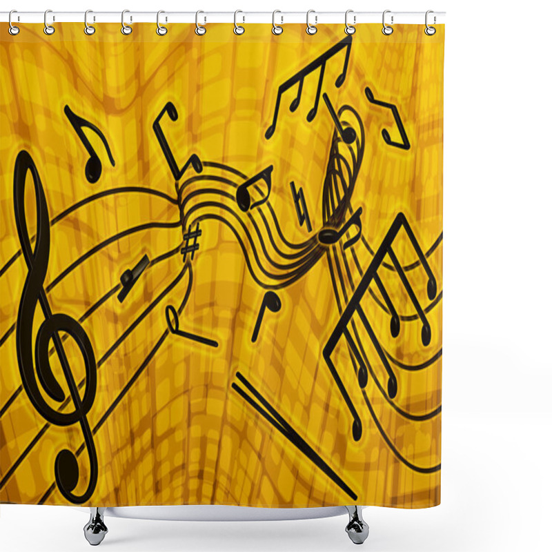 Personality  Music Shower Curtains