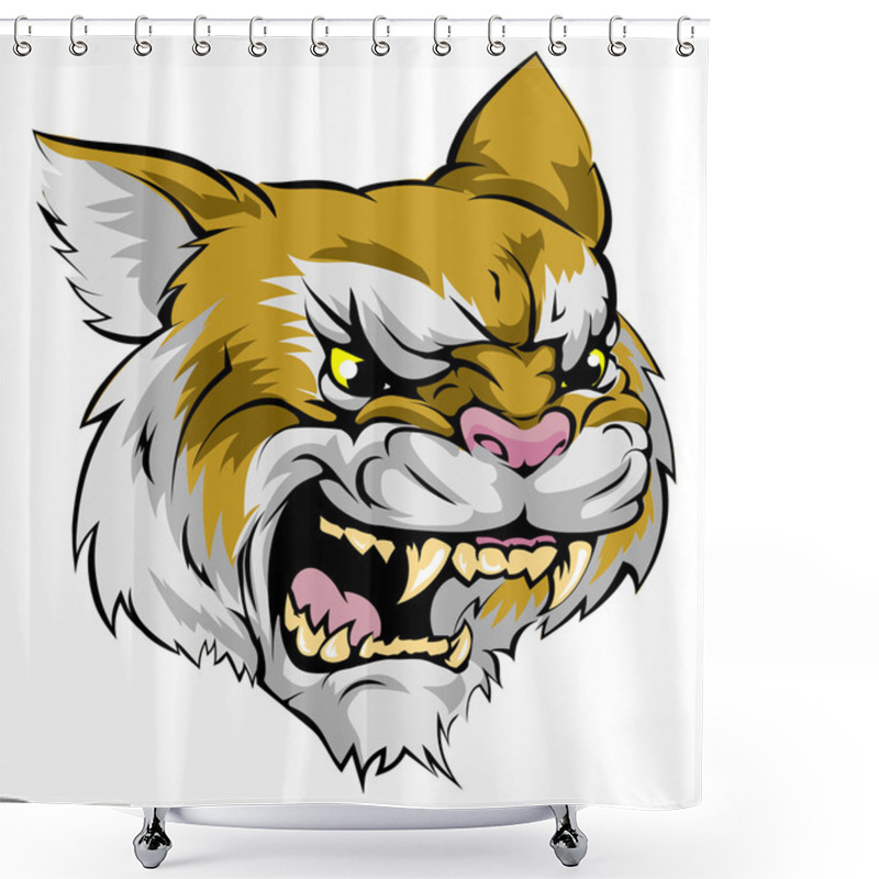 Personality  Wildcat Mascot Character Shower Curtains