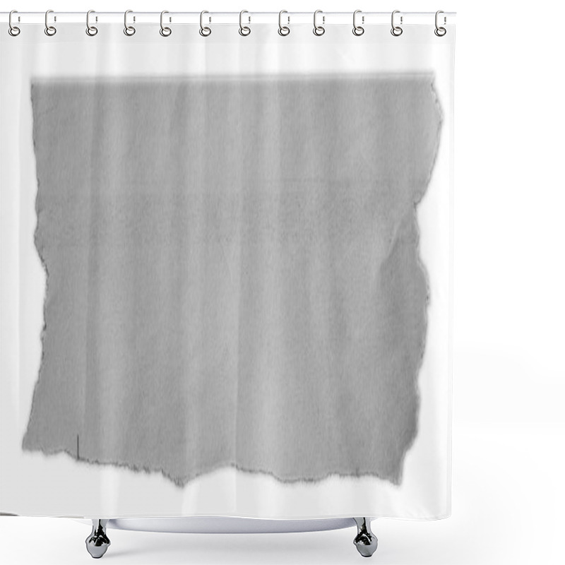 Personality  Piece Of Torn Paper Isolated On Plain Background  Shower Curtains