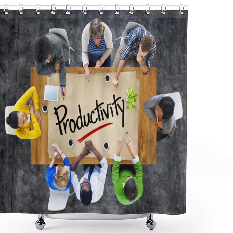 Personality  People And Single Word Productivity Shower Curtains