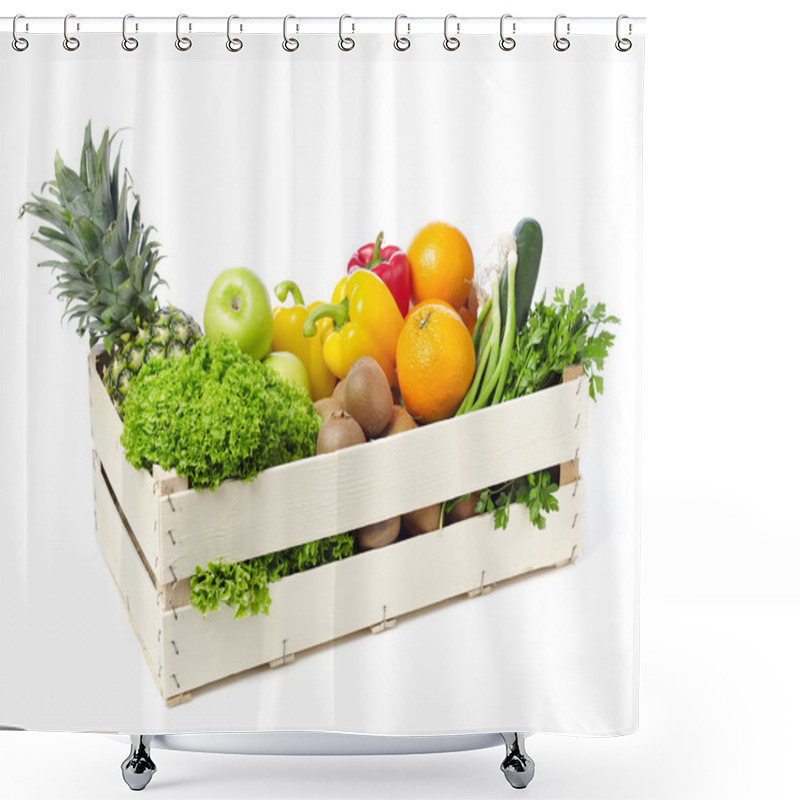 Personality  Fruits And Vegetables Shower Curtains