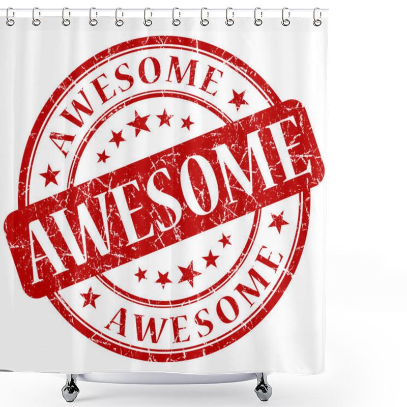 Personality  Awesome Stamp Shower Curtains