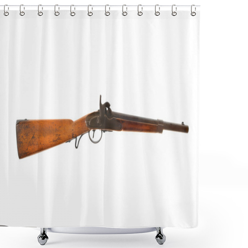 Personality  Smooth Bore Firearm Shower Curtains