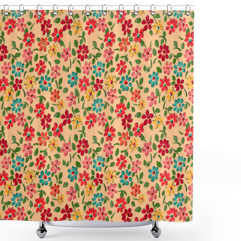 Personality  Textile Design And Digital Motif And Borders Shower Curtains