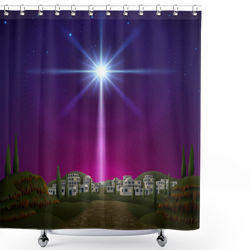 Personality  Bethlehem Shower Curtains