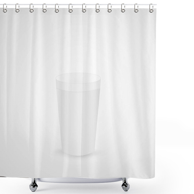 Personality  Styrofoam Cup Illustration Shower Curtains