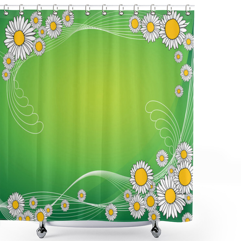 Personality  Abstract Spring Meadow Shower Curtains