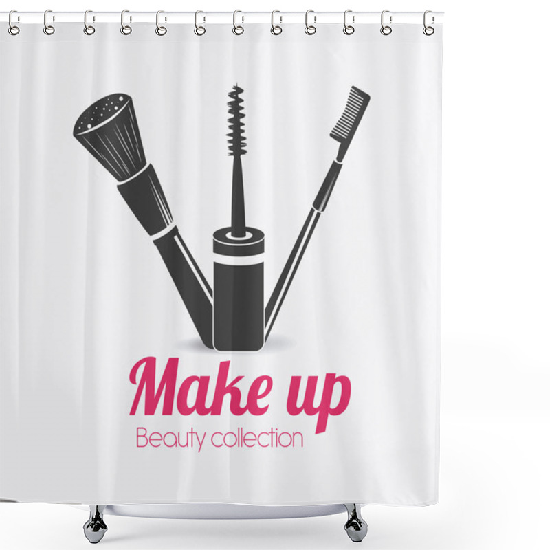 Personality  Make Up Design. Shower Curtains