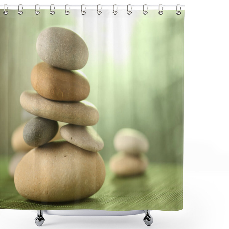 Personality  Rock Garden Shower Curtains