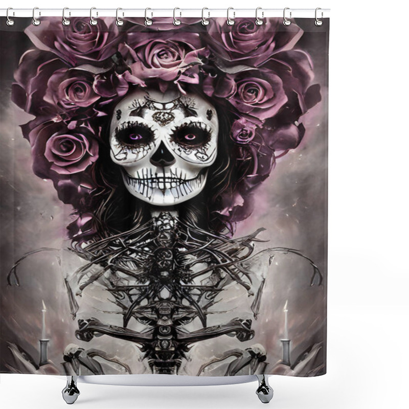 Personality  Goddess Of Death Painting Shower Curtains