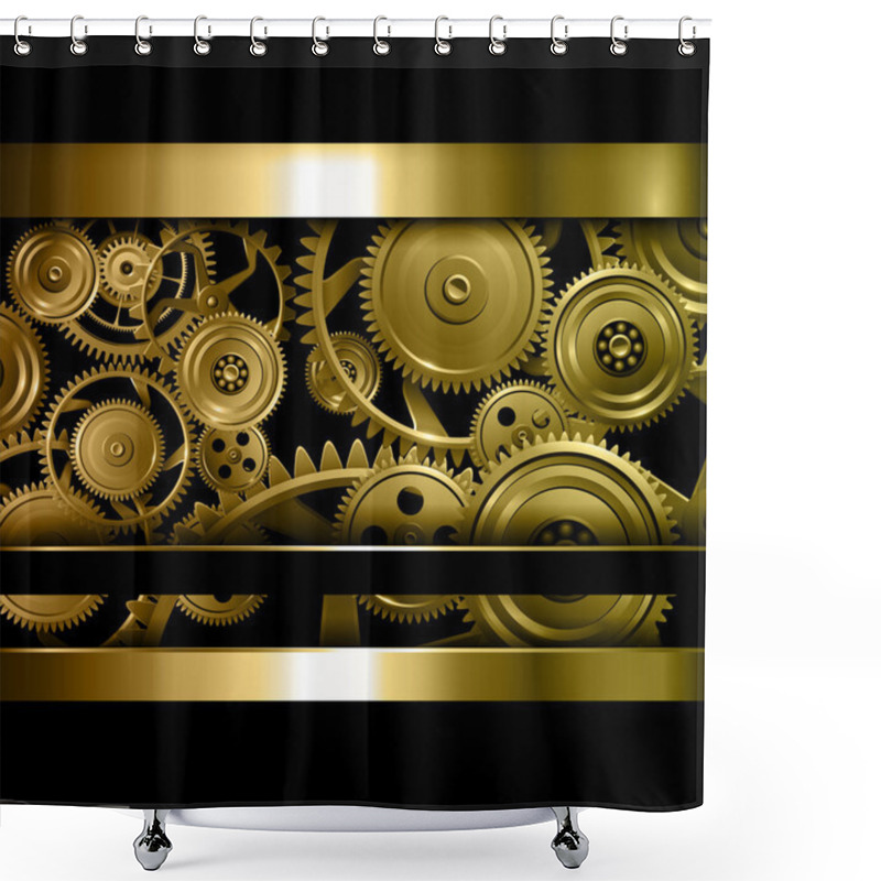 Personality  Technology Background Shower Curtains