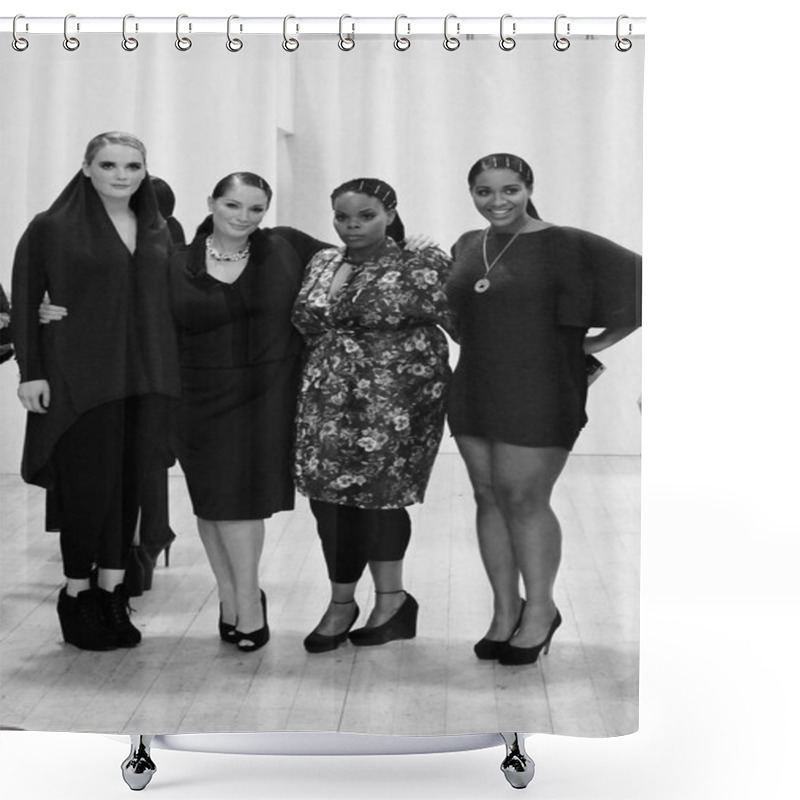 Personality  Plus-size Fashion Weekend Fashion Show- February London 2014 Shower Curtains