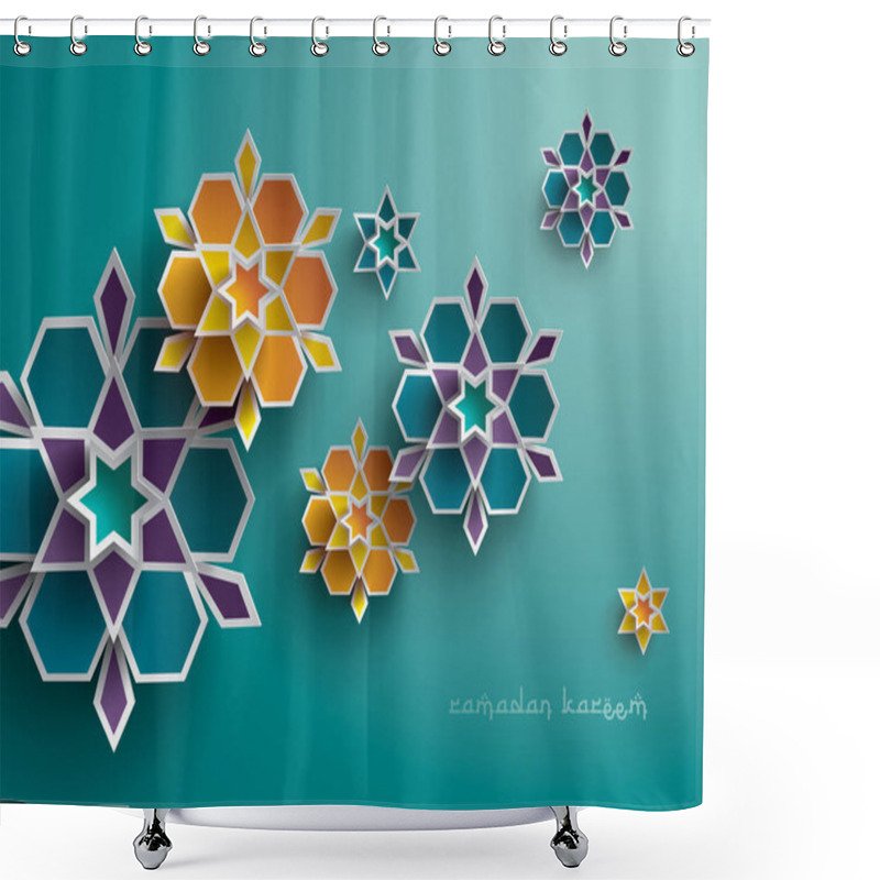 Personality  Ramadan Greeting Card  Shower Curtains