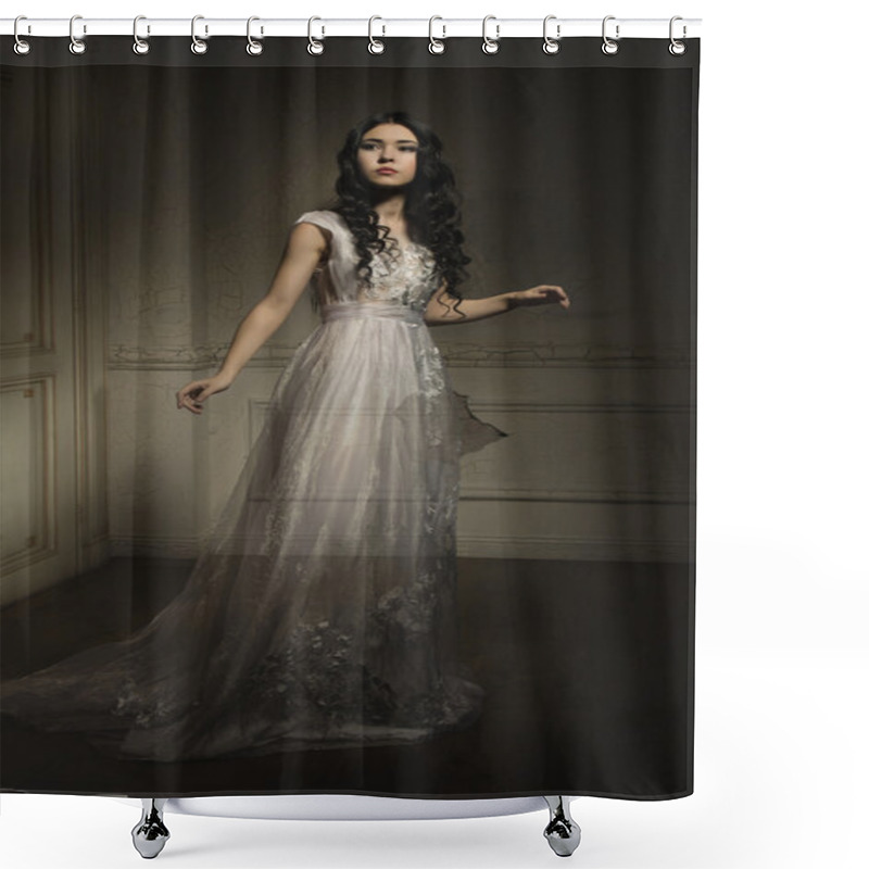 Personality  Ghost Girl In White Dress Shower Curtains