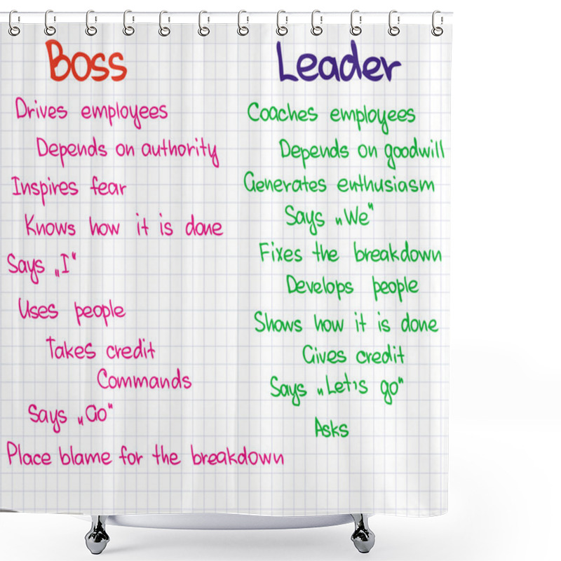 Personality  Boss And Leader Shower Curtains