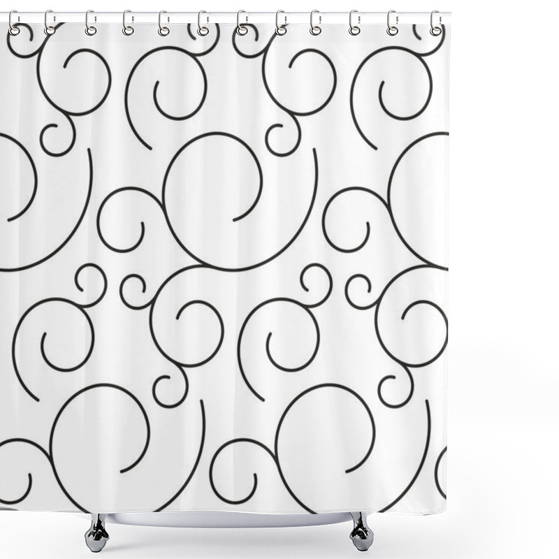 Personality  Floral Ornate   Seamless Pattern. Shower Curtains