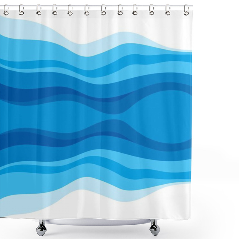 Personality  Abstract Water Wave Design Background Shower Curtains