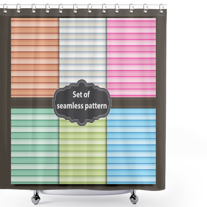 Personality  Vertical Line Pattern Shower Curtains