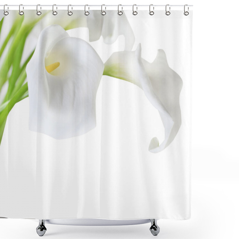 Personality  White Cala Lilies Shower Curtains